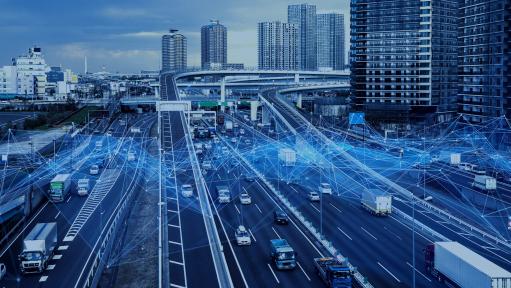 Business Growth Complicated Graph system over several busy highways w traffic